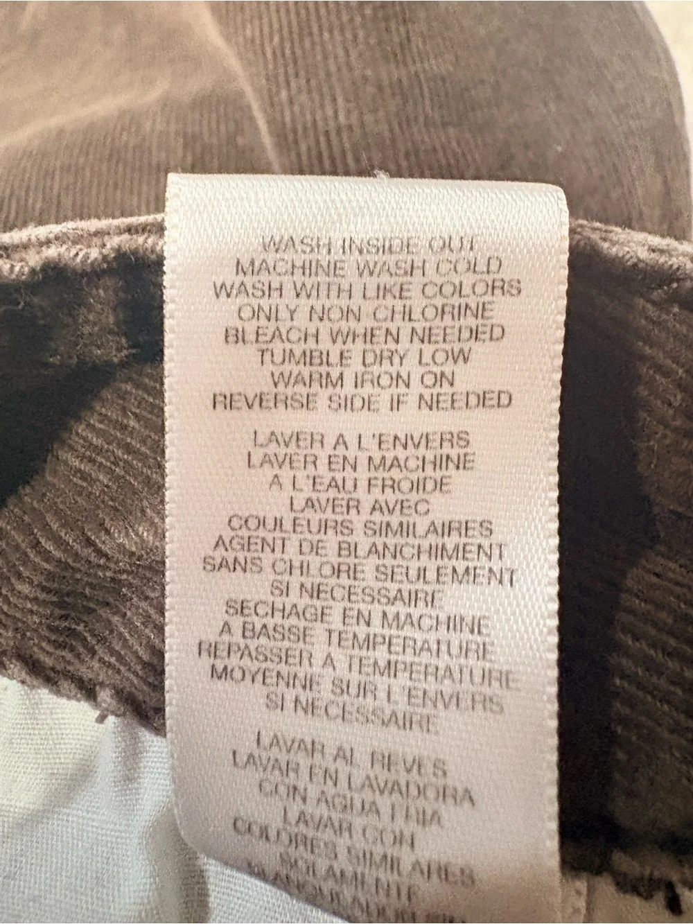 Michael Kors Women’s Dark Brown Corduroy Jeans - Classic Fit size 10